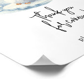 Aquarellpinguin - Vielen Dank für Ihr Kommen Poster (Ecke)