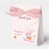 Aquarellpinkaninchen im Kindergeburtstag Geschenkschachtel (Vorderseite)