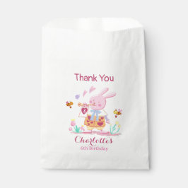 Aquarellpinkaninchen im Kindergeburtstag Geschenktütchen