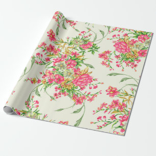 Aquarellpinke Blume abstrakt, Art, Backing Geschenkpapier