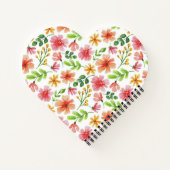 Aquarellpinke Blume Blumenmuster-69677 Notizblock (Rückseite)