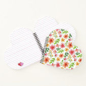Aquarellpinke Blume Blumenmuster-69677 Notizblock (Innenseite)
