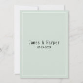 Aquarellpinke Blume Bouquet UAWG Einladung (Rückseite)