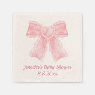 Aquarellpinke Bogen Baby Dusche Serviette