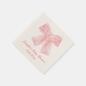 Aquarellpinke Bogen Baby Dusche Serviette (Ecke)