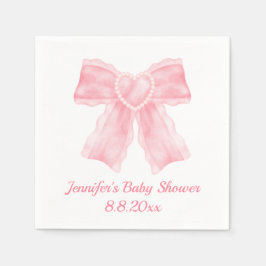 Aquarellpinke Bogen Baby Dusche Serviette