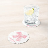 Aquarellpinke Bogen Babydusche niedlich Untersetzer (Vor Ort)