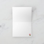 Aquarellpinke Dankeskarte (Innenseite)