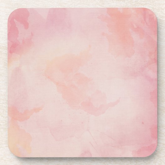 Aquarellpinke Getränkeuntersetzer (Vorderseite)
