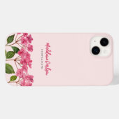 Aquarellpinke Hydrangea Lacecaps Illustration Case-Mate iPhone Hülle (Rückseite (Horizontal))
