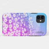 Aquarellpinke - individuelle Name Case-Mate iPhone Hülle (Rückseite (Horizontal))