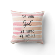 Aquarellpinke mit Gott alles Mögliche