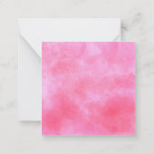 Aquarellpinke Polka Dot Bow Geschenkverpackung Mitteilungskarte (Rückseite)