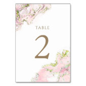 Aquarellpinke Tischnummer 2 (Rückseite)