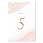 Aquarellpinke Tischnummer 5 (Rückseite)