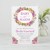 Aquarellpinke und gelbe Kleider Kinderdusche Einladung (Stehend Vorderseite)