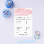 Aquarellpinke und Gold schätzen das richtige Preis Flyer (Einzeln)