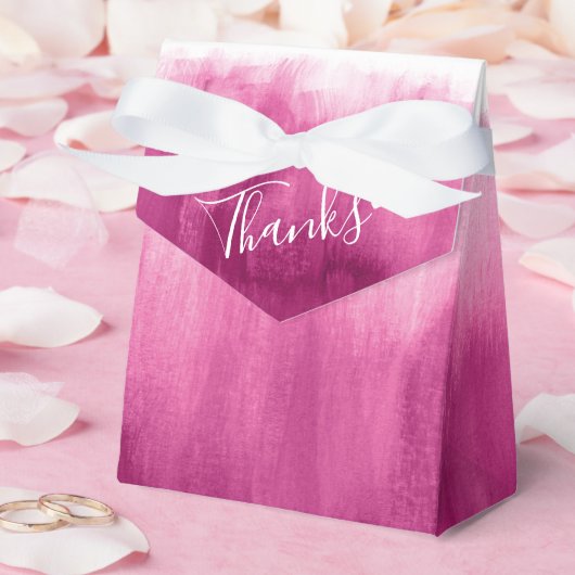 Aquarellpinke waschen Hochzeit danke Geschenkschachtel (Hochzeit)