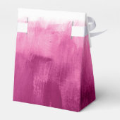 Aquarellpinke waschen Hochzeit danke Geschenkschachtel (Rückseite)