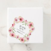 Aquarellpinken Blüten Danke Geschenkanhänger (Beispiel)