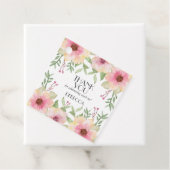 Aquarellpinken Blüten Danke Geschenkanhänger (Beispiel)