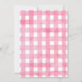 Aquarellpinken in einem Melon zum Geburtstag Einla Einladung (Rückseite)