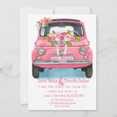 Aquarellpinken nur verheiratet einladung (Vorderseite)