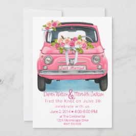 Aquarellpinken nur verheiratet einladung