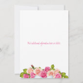 Aquarellpinken nur verheiratet einladung (Rückseite)