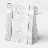 Aquarellpinken Rosen Silver Gray Wood Muster Geschenkschachtel (Rückseite)