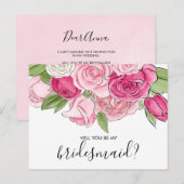 Aquarellpinken sind meine überragende Postkarte (Vorne/Hinten)