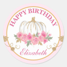 Aquarellpinken und Goldpumpen zum Geburtstag