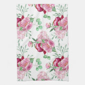 Aquarellpinkerbäume Geschirrtuch (Vertikal)