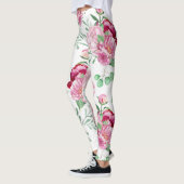 Aquarellpinkerbäume Leggings (Links)