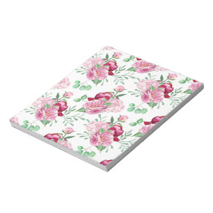 Aquarellpinkerbäume Notizblock