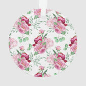 Aquarellpinkerbäume Ornament (Rückseite)