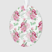 Aquarellpinkerbäume Ornament (Vorderseite)