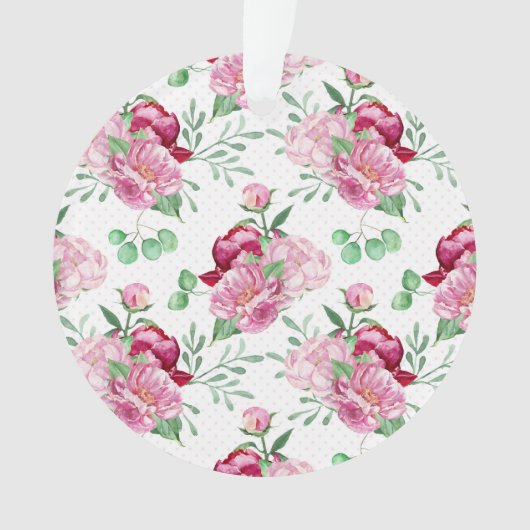 Aquarellpinkerbäume Ornament (Vorderseite)