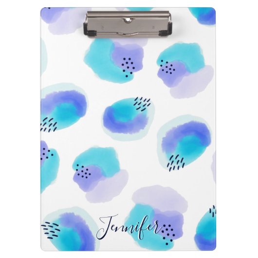 Aquarellpinsel Clipboard Klemmbrett (Vorderseite)