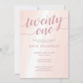 Aquarellpinsel Einladung (Vorderseite)