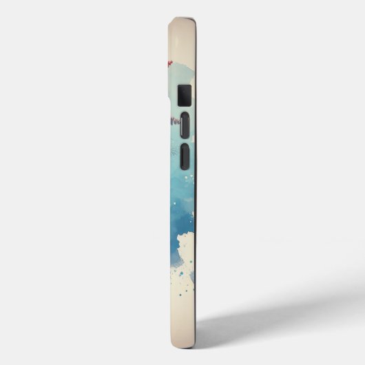 Aquarellpinsel mit Blumenstrauß Case-Mate iPhone Hülle (Rückseite / Links)