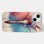 Aquarellpinsel mit Blumenstrauß Case-Mate iPhone Hülle (Rückseite (Horizontal))