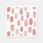 Aquarellpinsel. Modernes, einfaches niedliches Mus Serviette (Vorderseite)