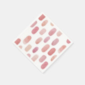 Aquarellpinsel. Modernes, einfaches niedliches Mus Serviette (Ecke)