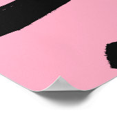 Aquarellpinsel, Skizzenmuster. Poster (Ecke)