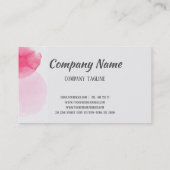 Aquarellpinsel Visitenkarte (Rückseite)