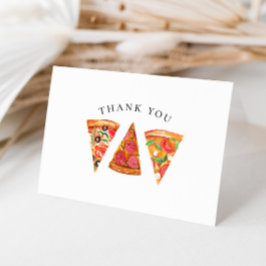 Aquarellpizza Danke Karte
