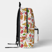 Aquarellpizza Muster Kinder Schule Bedruckter Rucksack (Links)