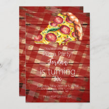 Aquarellpizza Slices Birthday Party Script B