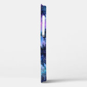 Aquarellplatz Art: Night Sky Trees Case-Mate iPhone Hülle (Rückseite / Links)